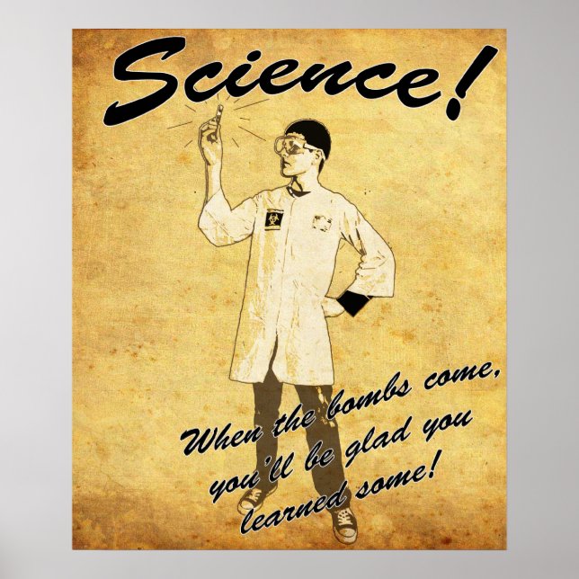 1940-tals Retro Science-plakat Poster (Framsidan)