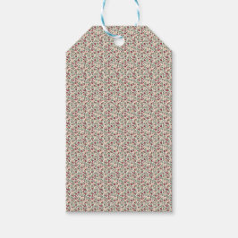 1940-tals Utility Floral Sprig-mönster Presentetikett