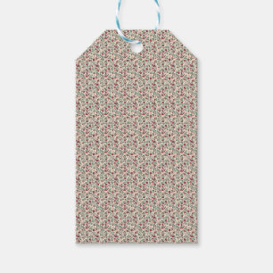 1940-tals Utility Floral Sprig-mönster Presentetikett