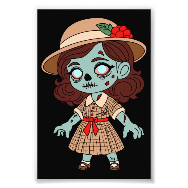 1940-tals Zombie Flicka Fototryck (Framsidan)