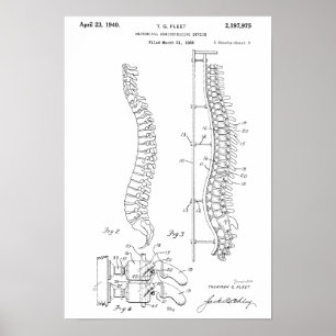 1940-Vintages anatomiskt konsthandling Poster