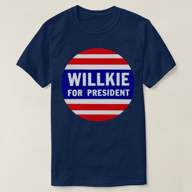 1940 Wendell Willkie till talman T Shirt (Design framsida)