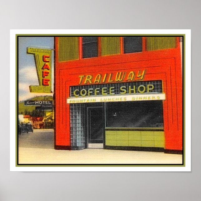1940's Cafe-Coffee Shop Poster (Framsidan)