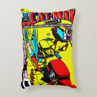 1940's CAT-MAN Comics Pillow Prydnadskudde
