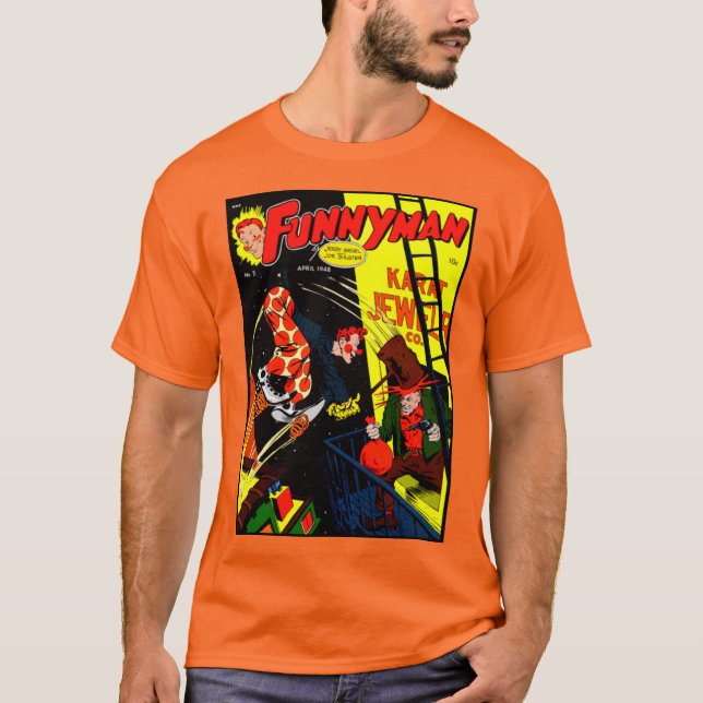 1940's 'FUNNYMAN' Comic T-Shirt (Framsida)
