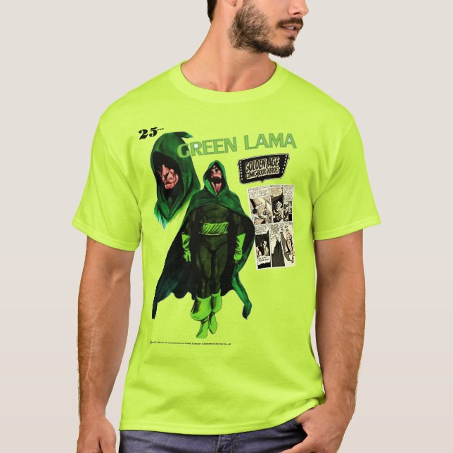 1940's Green Lama "Character" T-Shirt (Framsida)