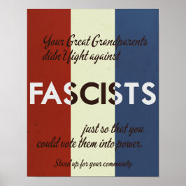 1940's Style Stand up for your Community Poster