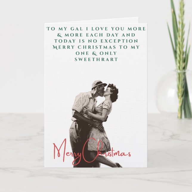 1940's Vintage Valentines card Kort (Framsida)