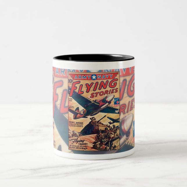 1940S WWII PULP MAGAZINE ART Coffee Mugg (Center)
