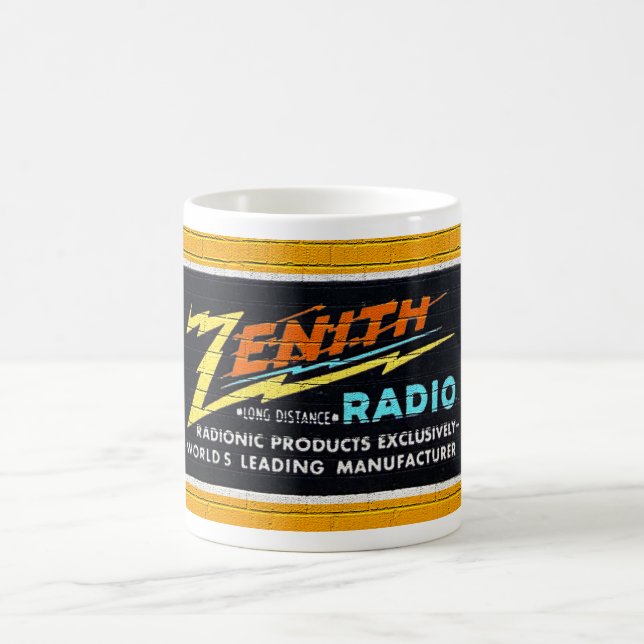 1940S ZENITH RADIO WALL ART Coffee Mugg (Center)