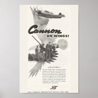 1941 års Bell Aircraft and Poster