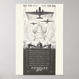 1941 Douglas Aircraft Ad Poster