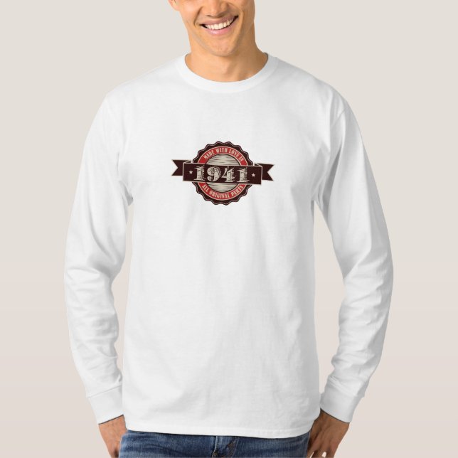 1941 gjorde med kärlek | alla original- delar tee shirt (Framsida)