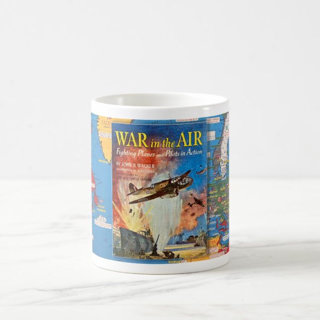 1941 KRIG I LUFT WWII JUNIOR VUXEN BOK KAFFEMUGG (Center)