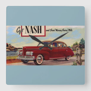 1941 Nash automobile and Fyrkantig Klocka