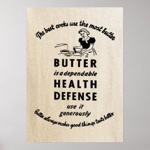 1941 Vintage Butter-ad Poster