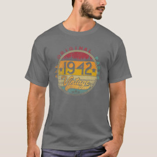 1942 80:e födelsedagsgåva 80 år gammal Vintage Ret T Shirt