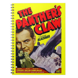 1942 Affisch för film The Panther's Claw Anteckningsbok