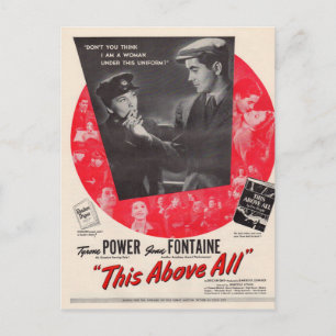 1942 Filmen poster ovan Vykort