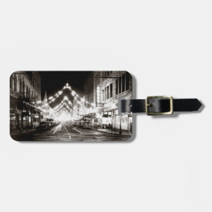 1942 Honolulus Fort Street på natten Bagagebricka