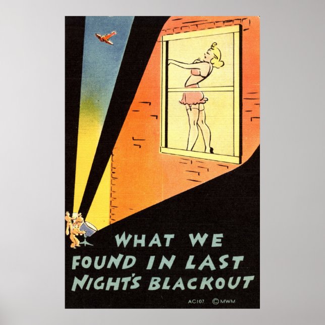 1942 Vintagen om utpressning i går kväll Poster (Framsidan)