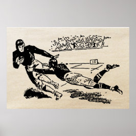 1942-Vintagens fotbollsspel Poster