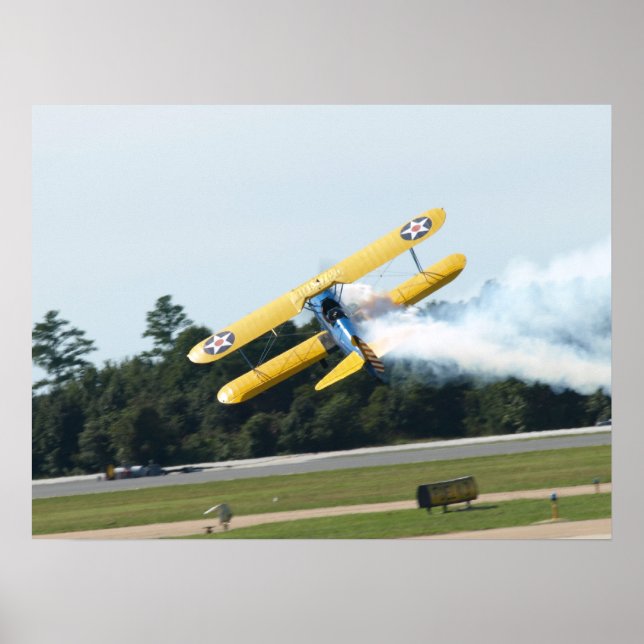 1943 Lagrar Stearman PT-17. Poster (Framsidan)