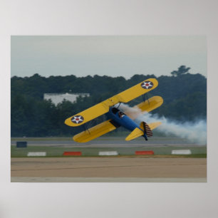 1943 lagrar Stearman PT-17. Poster