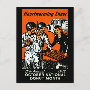 1943 Poster Donut Vykort