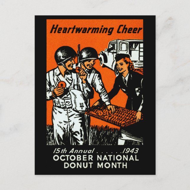 1943 Poster Donut Vykort (Framsida)