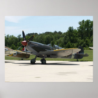 1943 Supersea Spitfire Mk IXe. Poster