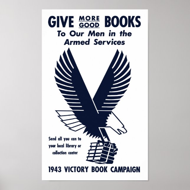 1943 Victory Bok Kampanj - WWII Poster (Framsidan)
