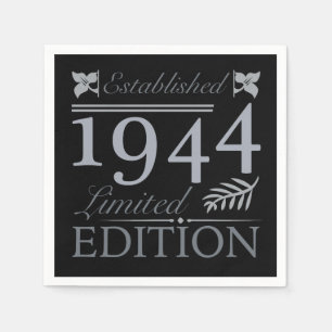 1944 års Begränsada utgåva 80 år gammal Pappersservett
