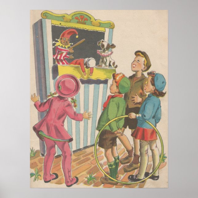 1944 Bild av Nursery Rhyme Bok Poster (Framsidan)