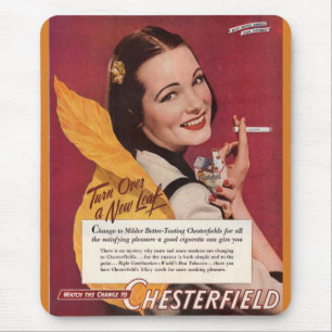 1944-cigarettstöd för Chesterfield Musmatta