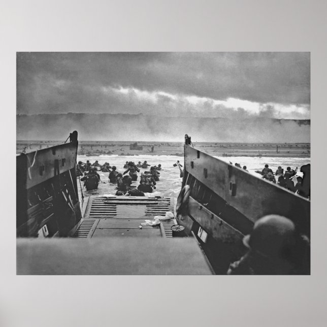 1944 Invasion av Normandie Beach Poster (Framsidan)
