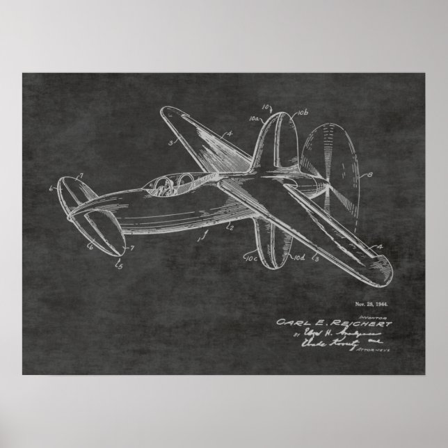 1944 PEG-utskrift av Teckning Poster (Framsidan)