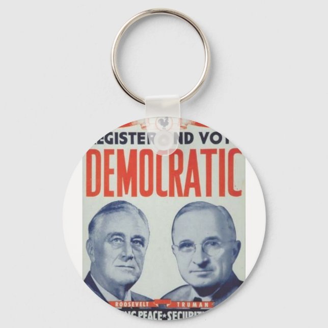 1944 Roosevelt - Truman Nyckelring (Framsida)