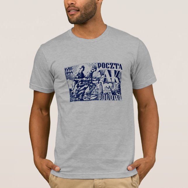1944 Warszawas uppror T-shirt (Framsida)