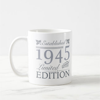 1945 Begränsad utgåva 80 födelsedagar Kaffemugg