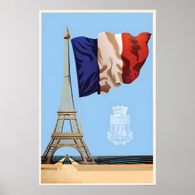 1945 Poster celebrating the liberation of France (Framsidan)