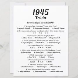 1945 Trivia-spel