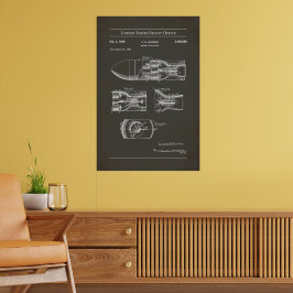 1945 US Patent 2460289 - raketprojektil Poster