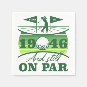 1946 80-årsdag Golfälskare Pappersservett