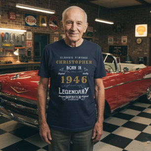 1946 Personlig på födelsedagen: Blått legendary Bl T Shirt