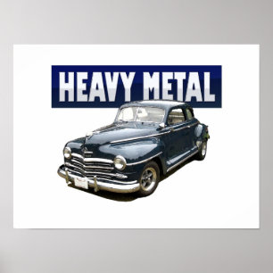 1946 Plymouth coupe-ramtryck Poster