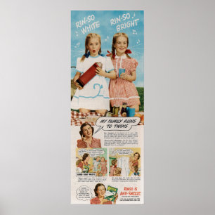 1946 Rinsorengöringsmedel och Poster