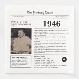1946 Tidningsfödelsedagsservett Pappersservett