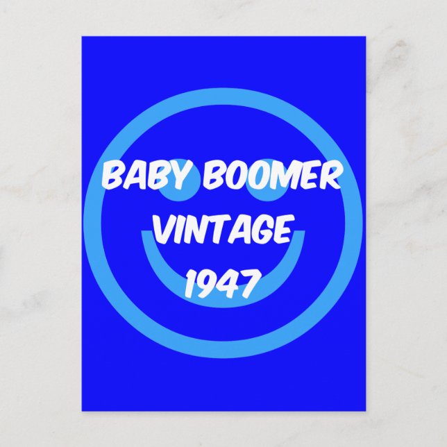 1947 baby boomer vykort (Framsida)