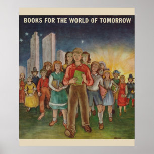 1947 Barns Bok-vecka Poster